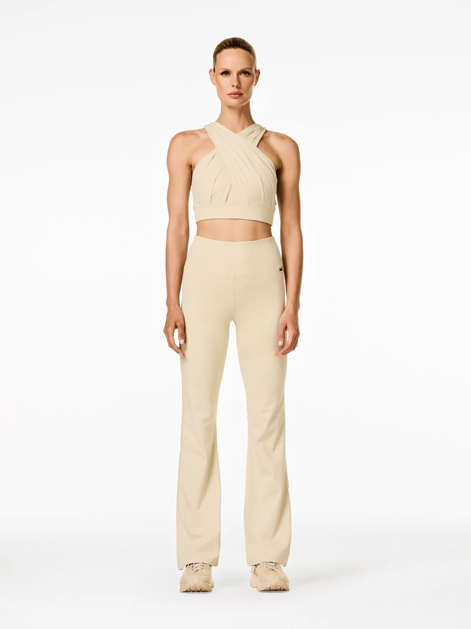 Drape Bra White Outfit