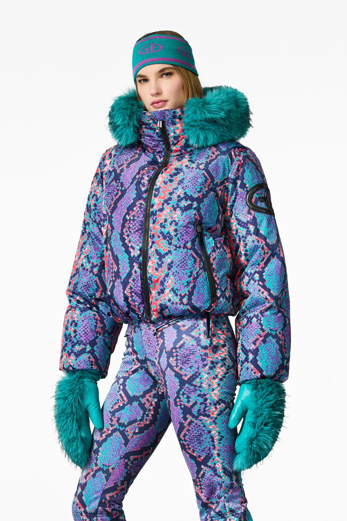 LUCINDA ski jacket FAUX BORDER